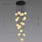 Готовая комбинация светильников MOSA 18 ламп Lampatron 7398-20429