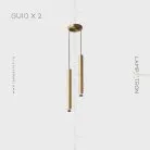 Подвесной светильник GIFT COMBO 2 лампы. Цвет Латунь Lampatron 5829-15422