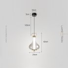 Подвесной светильник RAVI B Цвет дымчато-серый Lampatron ravi-b-grey 8704-24378