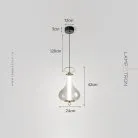 Подвесной светильник RAVI B Цвет дымчато-серый Lampatron ravi-b-grey 8704-24378