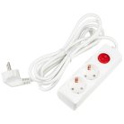 Розеточные блоки, удлинители Uniel S-GCU2-3B WHITE Ultra