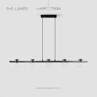 Реечный, рядный светильник TILMAN LONG 5+5 плафонов Lampatron 8681-24287