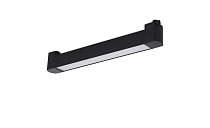 Светильник трековый призматический, 20Вт, L345хH57мм, 1400Лм, 3000K, 120°, IP20, Ra>80, черный Donel DN01007R20W1BP 1Track DN01