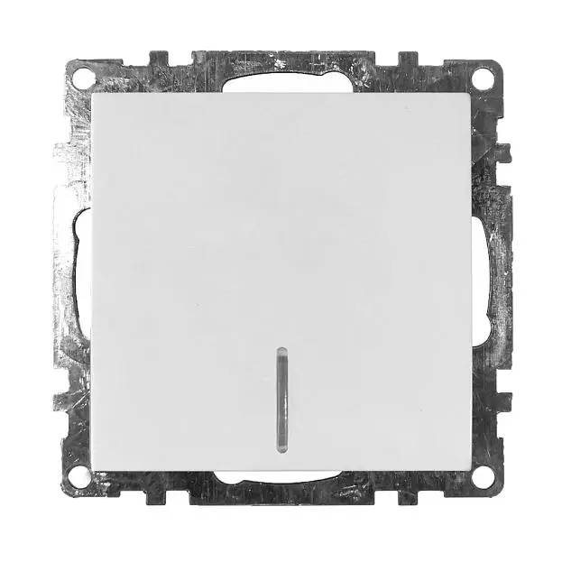 Выключатель 1-клавишный c индикатором (механизм) STEKKER 39299 GLS10-7101-01 Выключатель 1-клавишный c индикатором (механизм) STEKKER 39299 GLS10-7101-01