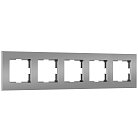 рамка Werkel W0052965 Slab серебро софт a067789