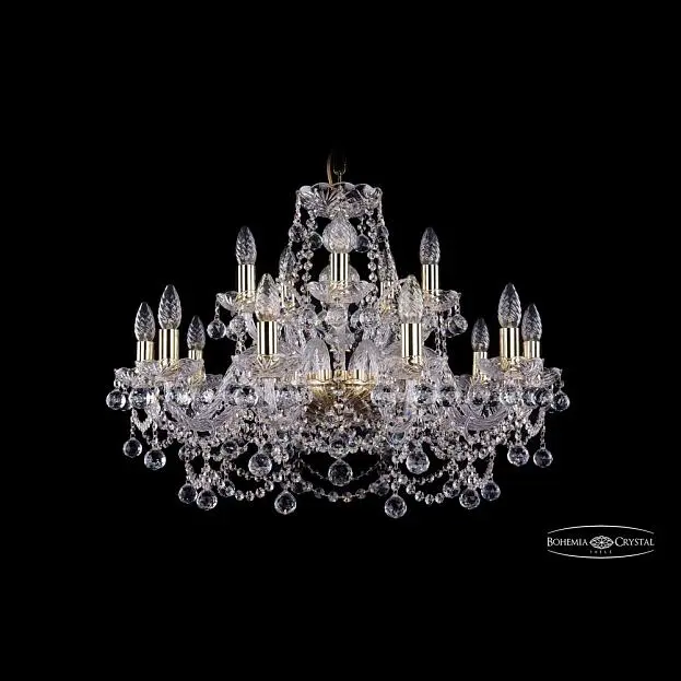 Люстра хрустальная Bohemia 1411/10+5/240 G Balls Люстра хрустальная Bohemia 1411/10+5/240 G Balls