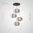 Готовая комбинация светильников DANOLA COMBO 4 лампы. Диск Lampatron 7673-21514