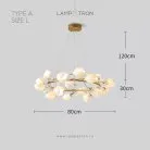 Кольцевые люстры и светильники JULY Модель А. Размер L Lampatron 8614-24018