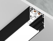 Алюминиевый профиль накладной/подвесной Ambrella light GP2500BK Profile System