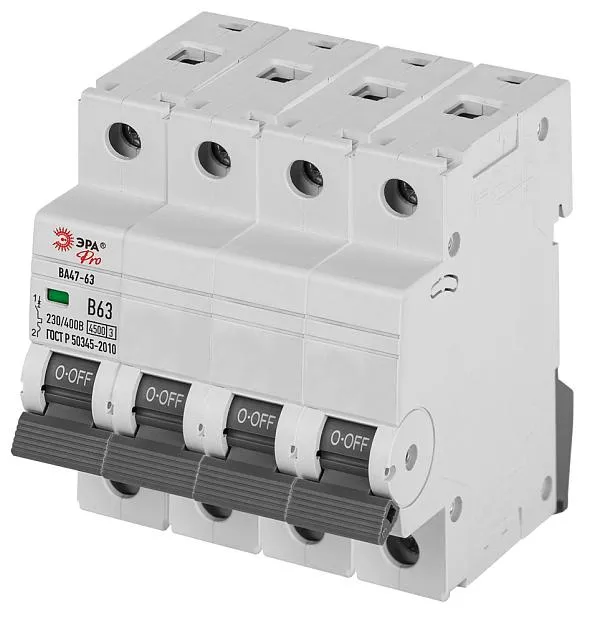 Автоматический выключатель ЭРА VA63-4P25C4.5