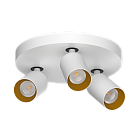 Накладной поворотный светодиодный светильник Ledron SAGITONY R3 S60 White-Gold 4000K NO DIM