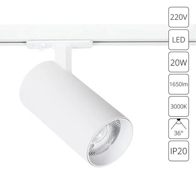 Трековый светильник Arte Lamp A1937PL-1WH BENE