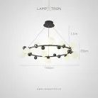 Кольцевые люстры и светильники DONALD 12 плафонов Lampatron 8329-22706