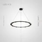 Кольцевые люстры и светильники HOLLAND 12 ламп. 3000K Lampatron 6423-17278