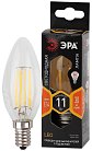 Лампочка светодиодная филаментная ЭРА F-LED B35-11w-827-E14