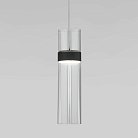 Подвесной светильник Eurosvet 50244/1 LED черный/прозрачный Lumen a061288