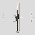 Бра TINUS BEND Размер L. Цвет черный Lampatron 8975-25408
