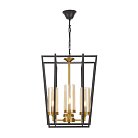 Подвесной светильник Lumina Deco LDP 1246-4 BK+MD Afres