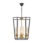 Подвесной светильник Lumina Deco LDP 1246-4 BK+MD Afres