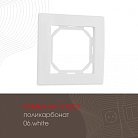 Рамка из поликарбоната на 1 пост Arte Milano 503.06-1.white am