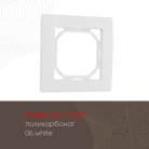 Рамка из поликарбоната на 1 пост Arte Milano 503.06-1.white am