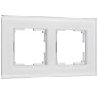 Рамка на 2 поста (белый, стекло soft-touch) Werkel W0023101 Senso a064565