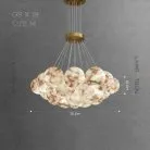 Люстра LILLIS BALL MARBLE 19 плафонов. Размер M Lampatron lillis-ball-marble-19-m 9059-25801