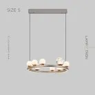 Кольцевые люстры и светильники OCTAVIAN Размер S Lampatron octavian-s 7177-19664