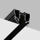 Встраиваемый магнитный трек в натяжной ПВХ потолок 2 м Crystal Lux CLT 0.134 01 L2000 BL SPACE