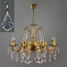 Подвесная люстра Ambiente 2118/8 AB Leaf crystal