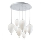 Подвесная люстра Ideal Lux 100883 CLOWN SP8 BIANCO