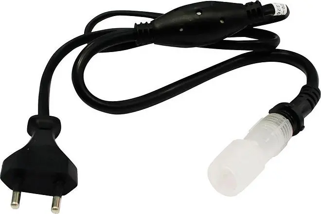 Сетевой шнур Feron 26093 LD122 для кругл. дюралайта LED-R2W 0,8м Сетевой шнур Feron 26093 LD122 для кругл. дюралайта LED-R2W 0,8м