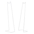 Подставка для светильника Uniel UFP-G26S H60 WHITE