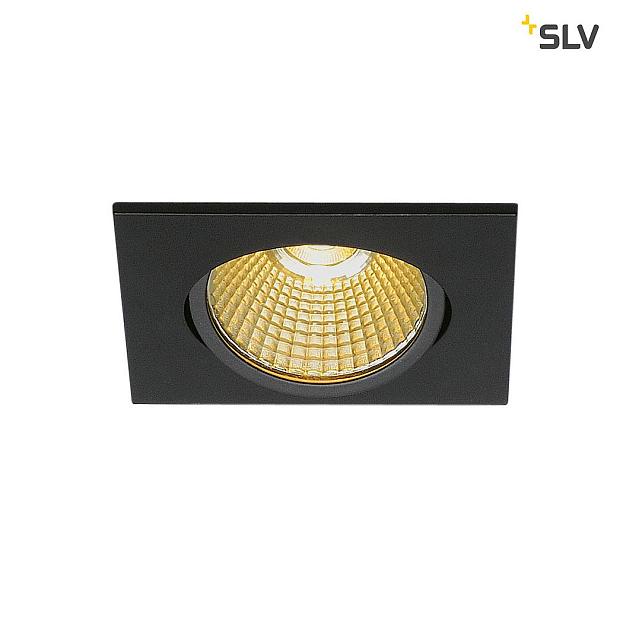 1001991 SLV NEW TRIA 68 SQUARE CS/LS DtW светильник встр. 7.2Вт с LED 1800-3000К, 440лм, 38°, CRI>90, черный