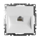 Розетка компьютерная 1-местная STEKKER 39305 RJ-45 (механизм) GLS00-7107-01 Катрин, белый