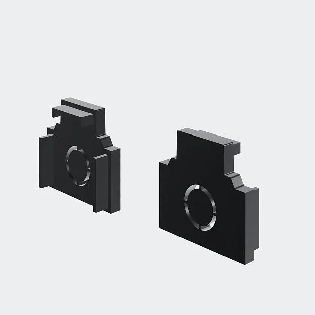 Заглушки для встраиваемого низкопрофильного шинопровода 2шт. Maytoni TRAM034EC-42B Exility