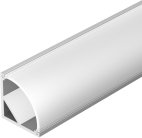 Профиль с экраном ARH-KANT-H16-2000 ANOD+OPAL (, Алюминий) 2м Arlight 036770