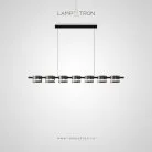 Реечный, рядный светильник JANICE LONG 7 плафонов. Нейтральный свет Lampatron 8564-23823