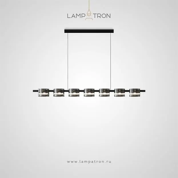 Реечный, рядный светильник JANICE LONG 7 плафонов. Нейтральный свет Lampatron 8564-23823 Реечный, рядный светильник JANICE LONG 7 плафонов. Нейтральный свет Lampatron 8564-23823