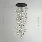 Подвесной светильник DORIAN ONE 25 светильников. Диск Lampatron dorian-one-25-disc 9118-26026