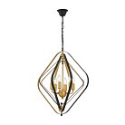 Подвесной светильник Lumina Deco LDP 8005-6 BK+MD Crulia