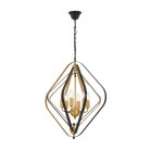Подвесной светильник Lumina Deco LDP 8005-6 BK+MD Crulia
