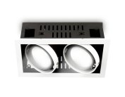 Встраиваемый светильник Ambrella Light T812 BK/CH 2*12W 4200K