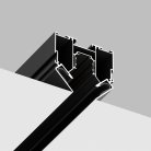 Встраиваемый магнитный трек в натяжной ПВХ потолок 3 м Crystal Lux CLT 0.134 01 L3000 BL SPACE