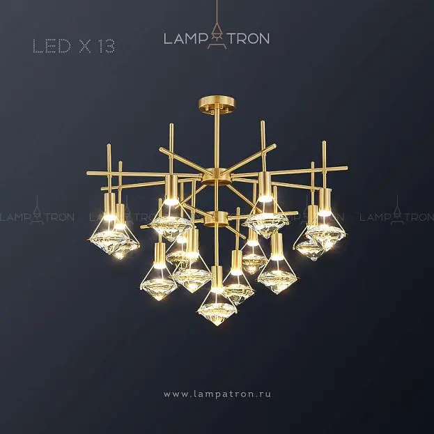 Люстра GLASGOW CH 13 ламп Lampatron 4652-11762 Люстра GLASGOW CH 13 ламп Lampatron 4652-11762