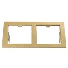 Рамка Lightstar 214523 DOMINO Double QUADRO MR16 ЗОЛОТО