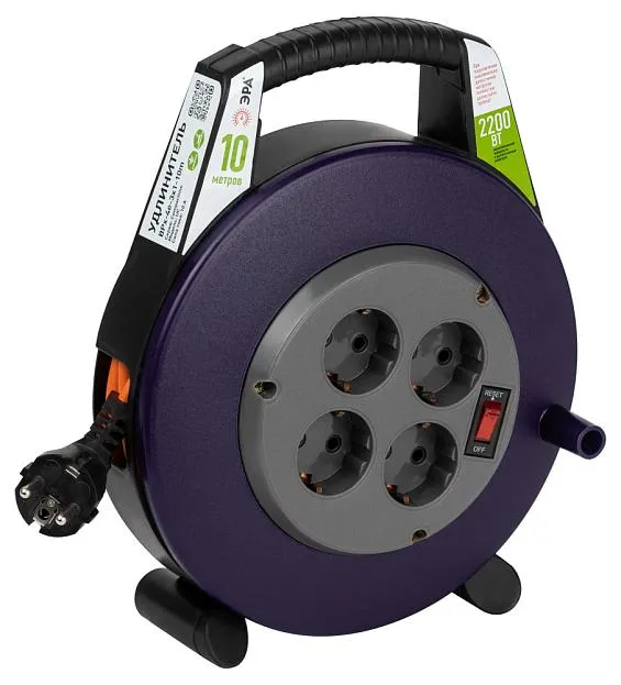 Розеточные блоки, удлинители ЭРА BPx-4e-3x1-10m