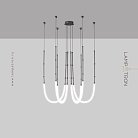 Люстра ALRIK CH Цвет Черный. Теплый свет Lampatron alrik-ch-black-warm 7734-21714