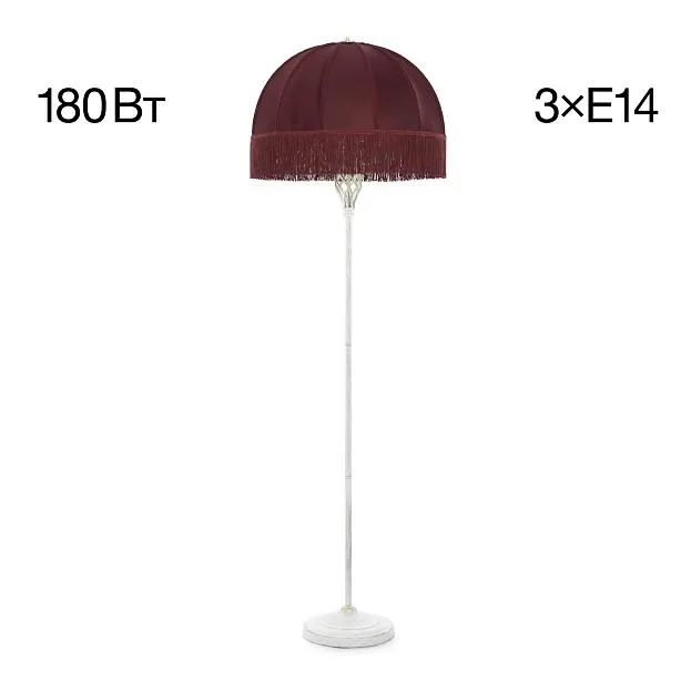 Торшер патина с красным абажуром Citilux CL407923 Базель