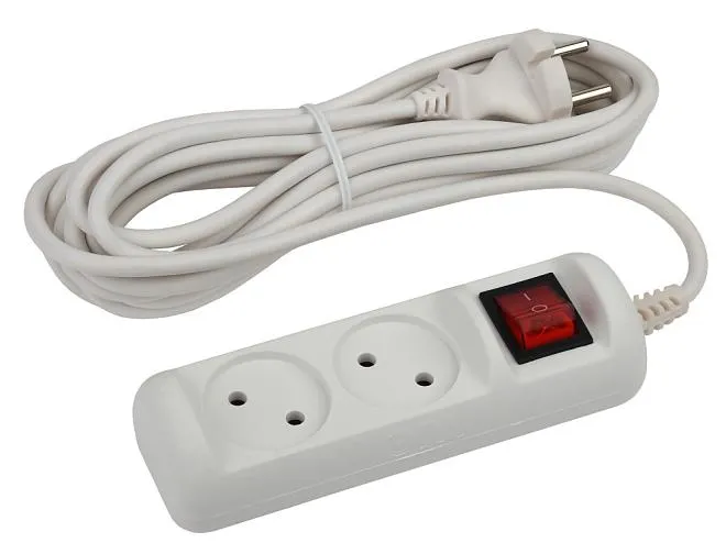 Розеточные блоки, удлинители ЭРА U-2s-1,5m-2x1